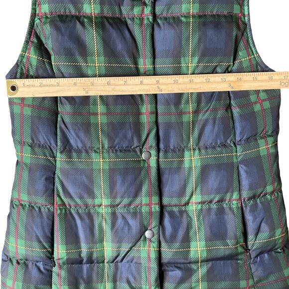 J.Jill Blackwatch Plaid Quilted Puffer Vest XS (fits more like S) - Picture 2 of 6